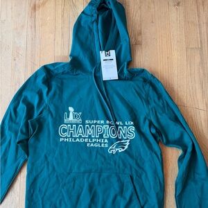 Custom Made - Philadelphia Eagles Super Bowl LIX Champions Hoodie - Eagles Green